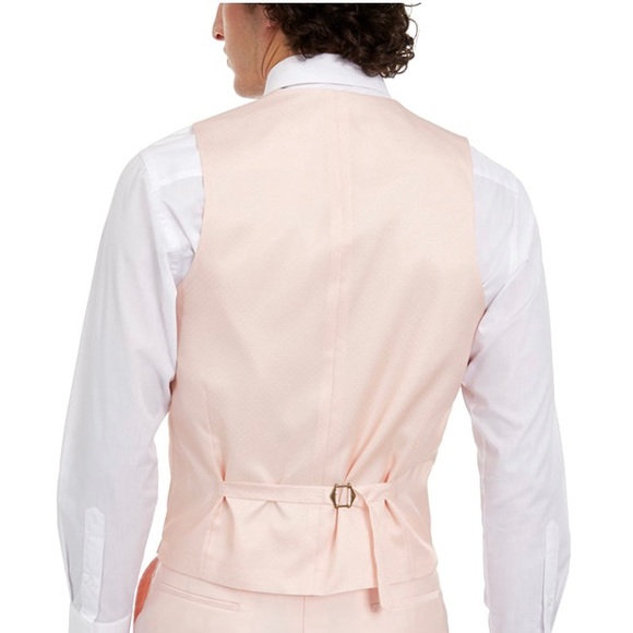 Alfani men’s 3 piece Tuxedo/suit , light Peach 46R - Picture 5 of 9